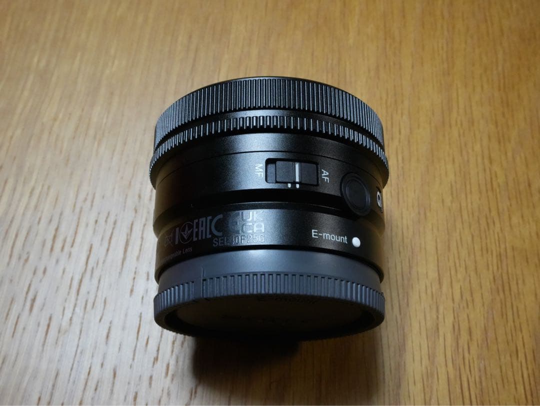SONY SEL40F25G40mmF2.5G単焦点35mmフルサイズEマウント