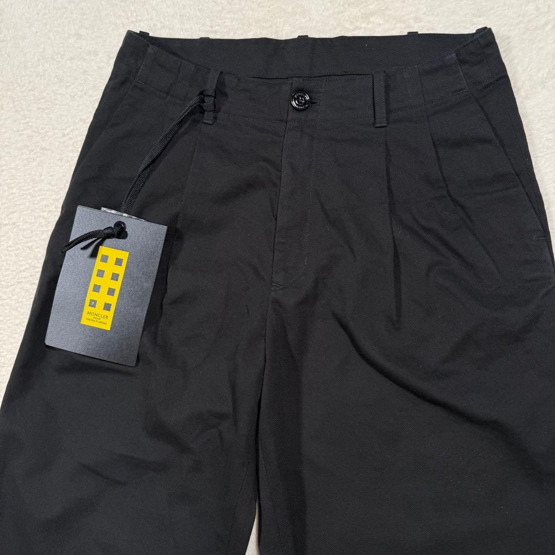 美品 タグ付 モンクレール×フラグメント 高年式 メンズ チノパン 踝丈 L 黒