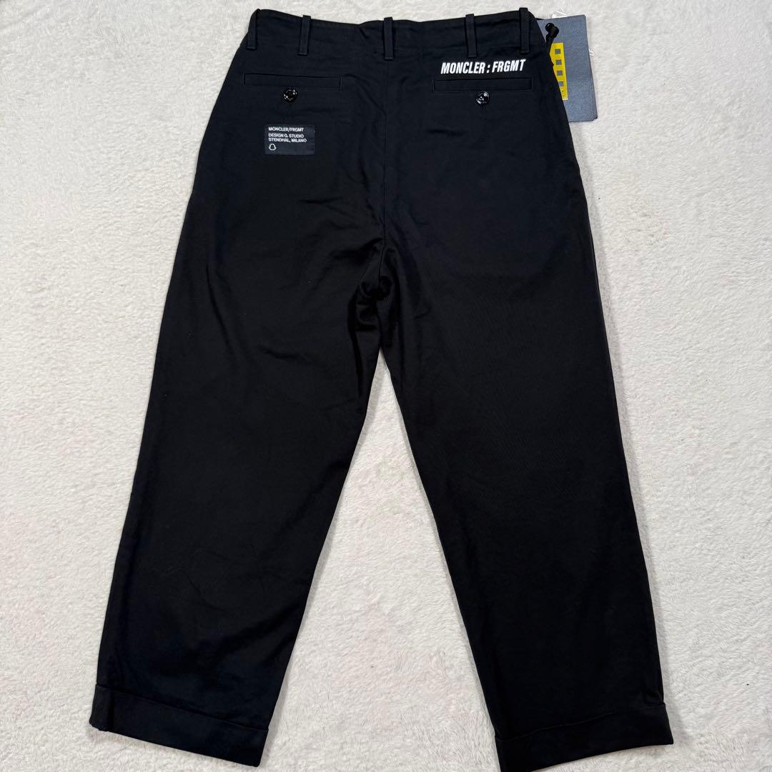 美品 タグ付 モンクレール×フラグメント 高年式 メンズ チノパン 踝丈 L 黒