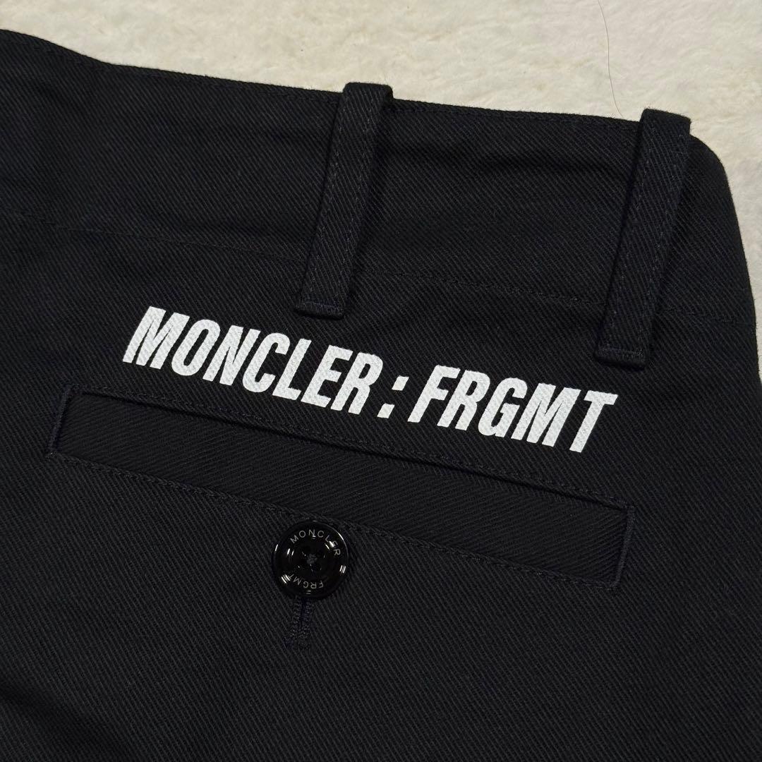 美品 タグ付 モンクレール×フラグメント 高年式 メンズ チノパン 踝丈 L 黒