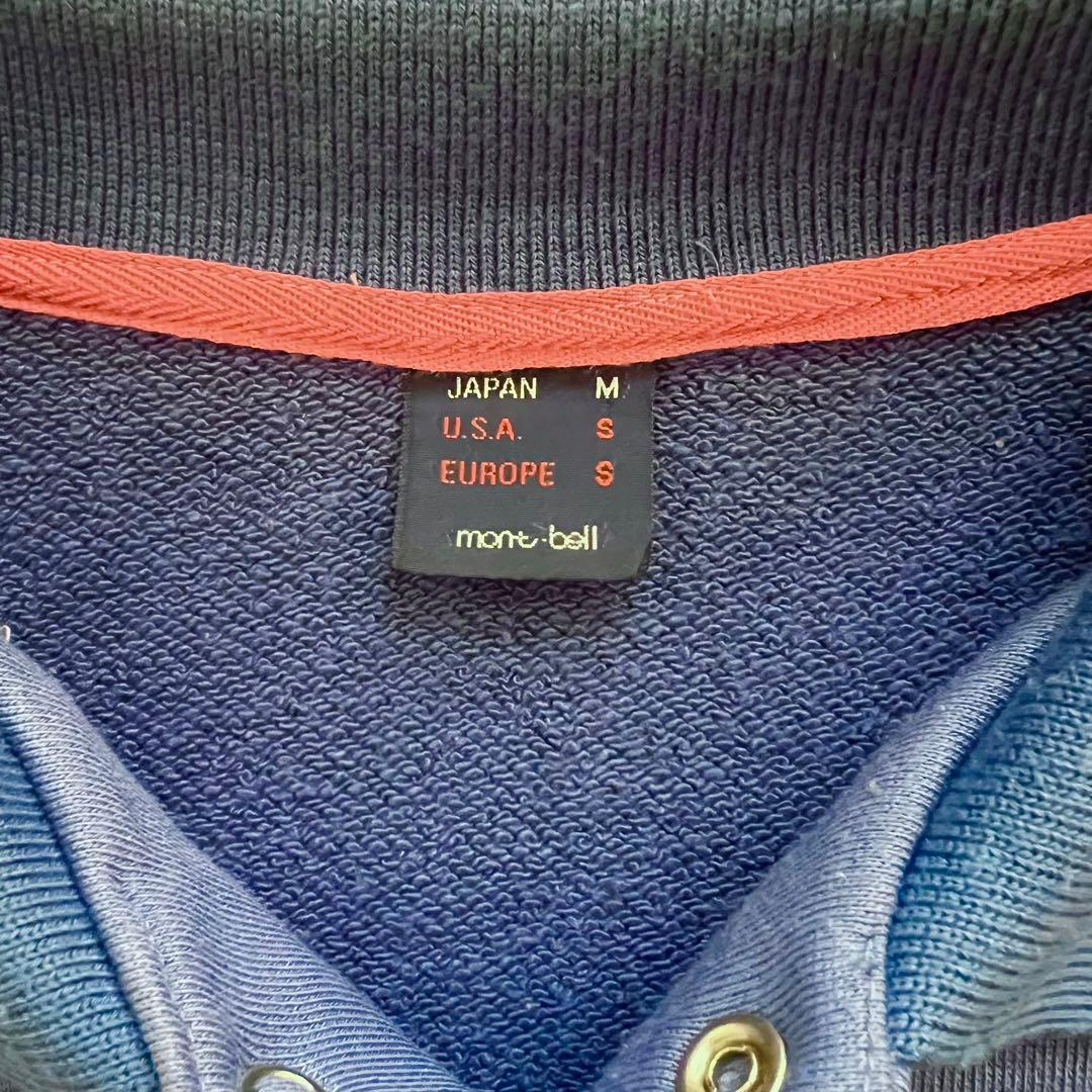 最初期モデル レア オールドモンベル 丸文字ロゴ ポロシャツ M