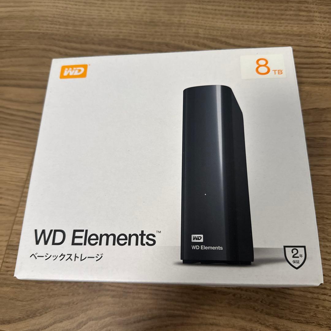 WD Elements 8TB 外付けハードディスク