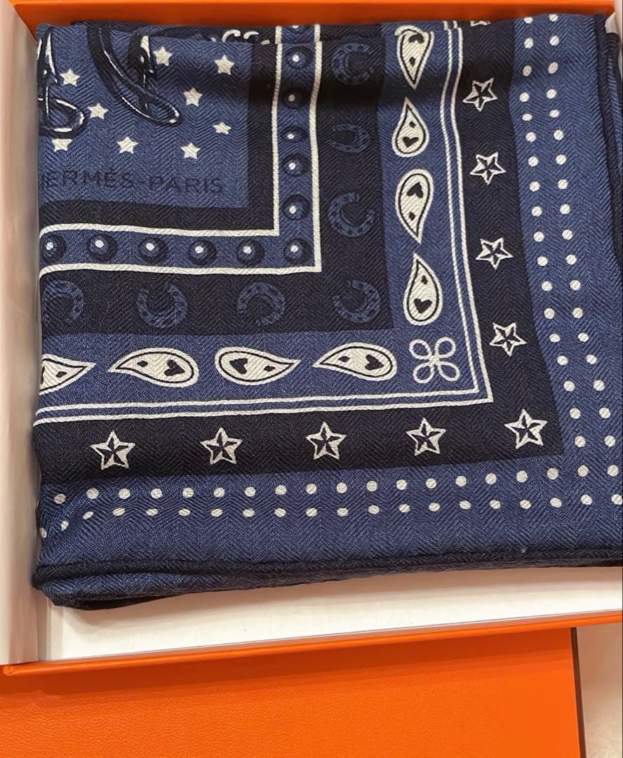 【新品・未使用】エルメス シュヴァルパンクバンダナ カシシル 2024SS