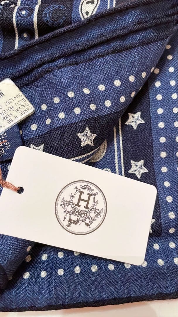 【新品・未使用】エルメス シュヴァルパンクバンダナ カシシル 2024SS