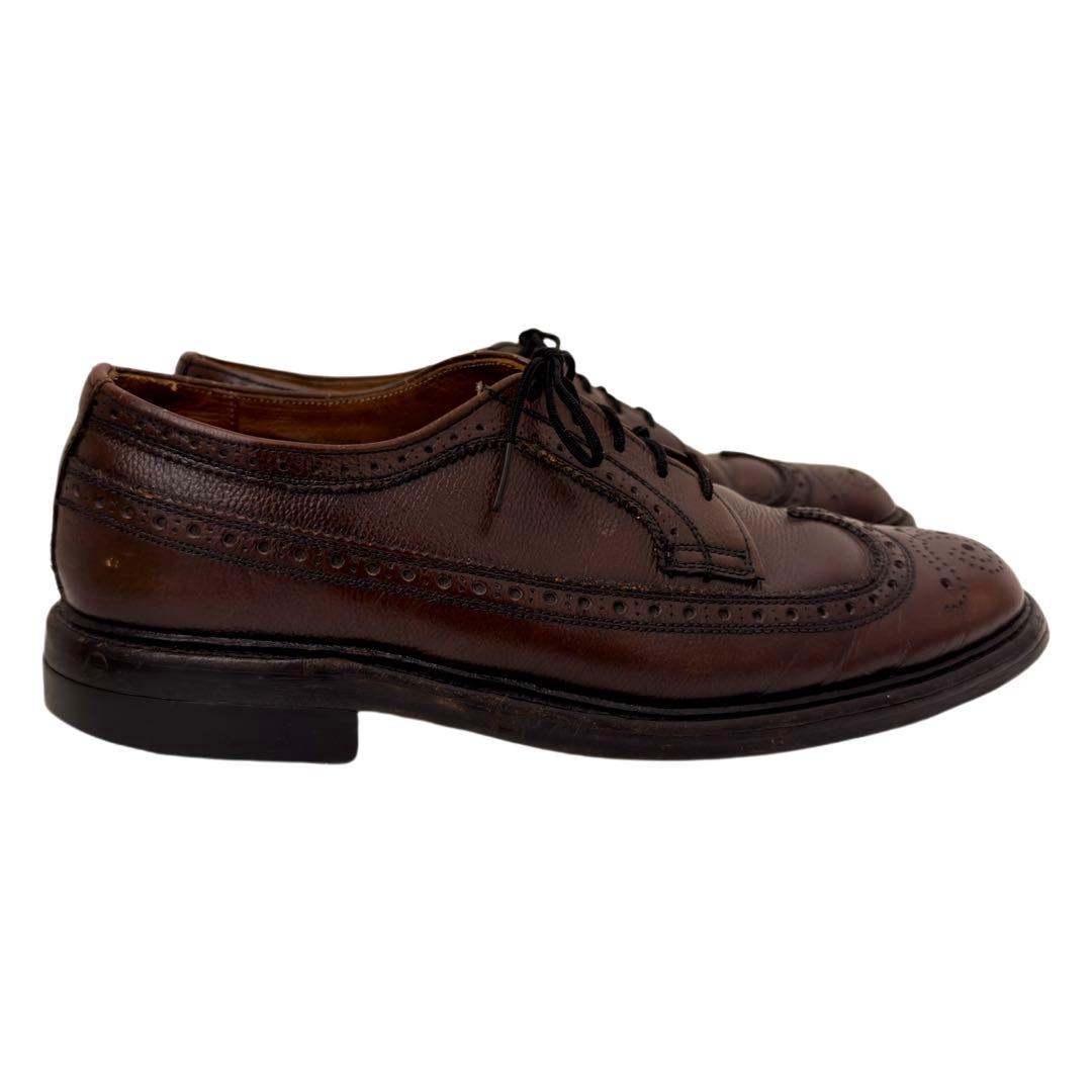 70s~ヴィンテージ レザーシューズ Florsheim ウイングチップ 革靴