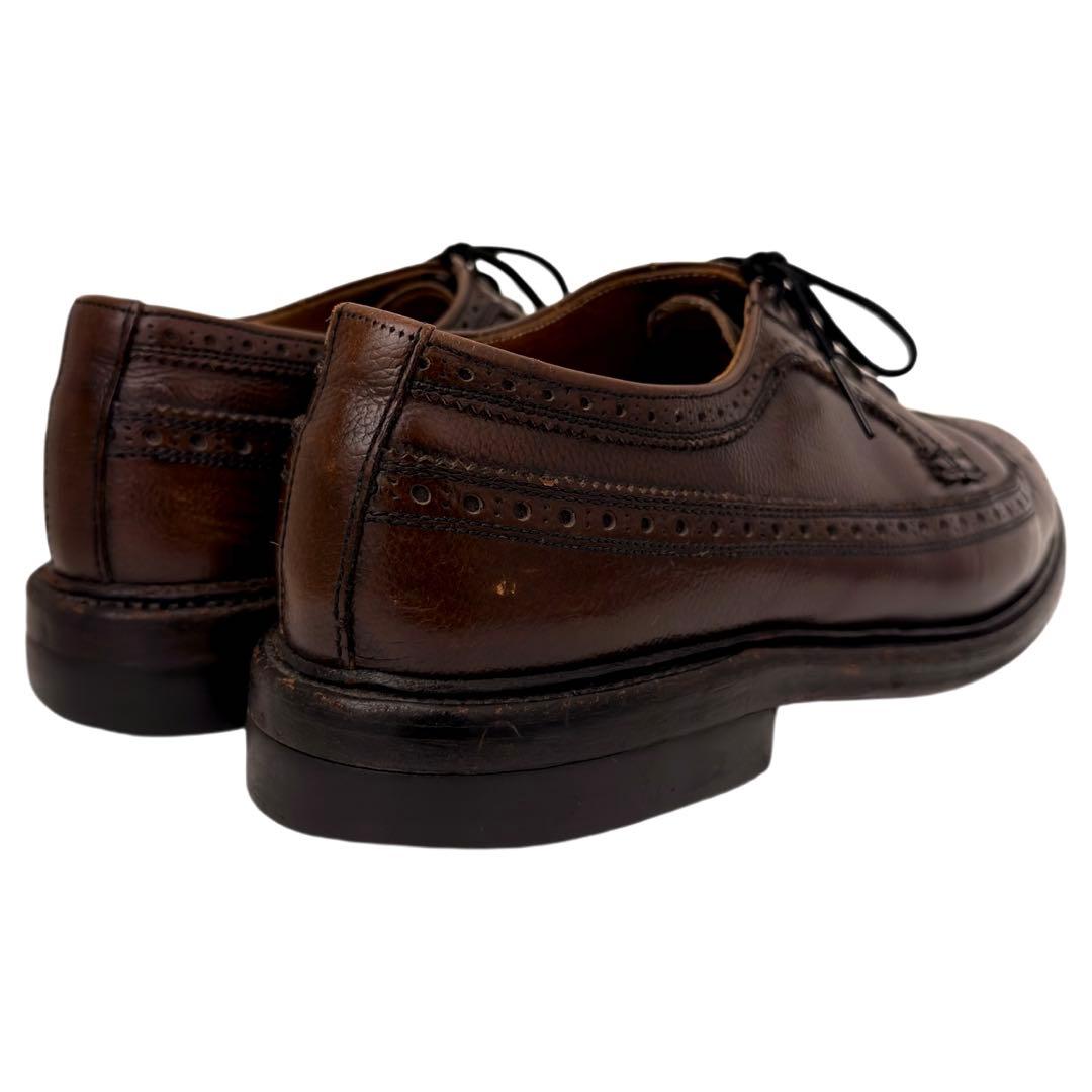 70s~ヴィンテージ レザーシューズ Florsheim ウイングチップ 革靴