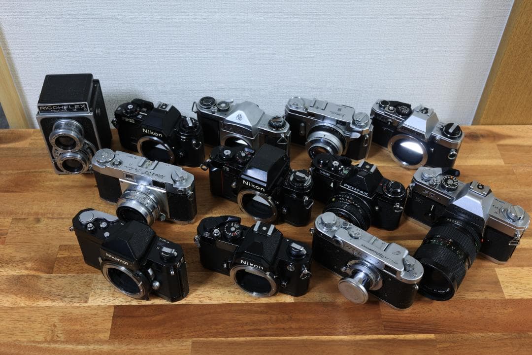 【ジャンク】フィルムカメラまとめ売りNIKON　PENTAX　CANON　その他