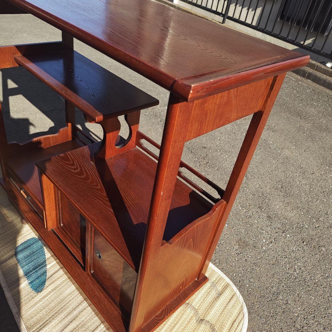 昭和レトロ　小型　高級飾り棚　茶棚 古民家　当時物　送料込