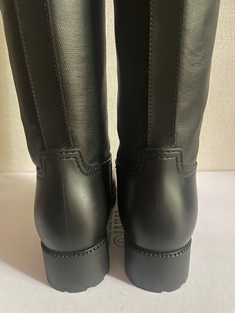 【未使用】MM6 レインブーツ 36 ブラック　ブーツ　マルジェラ