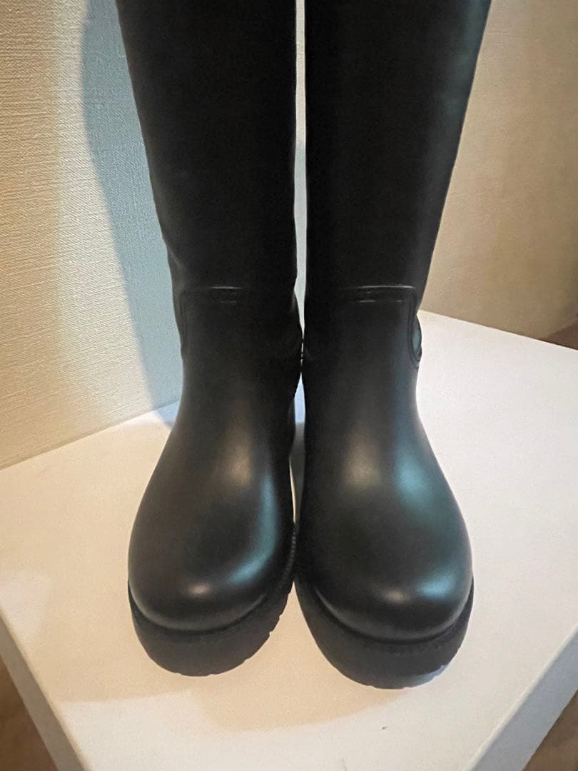 【未使用】MM6 レインブーツ 36 ブラック　ブーツ　マルジェラ