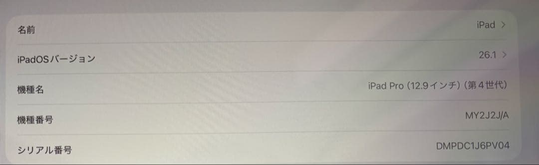 iPad Pro 12.9インチ 第4世代 128GB シルバーWi-Fiモデル