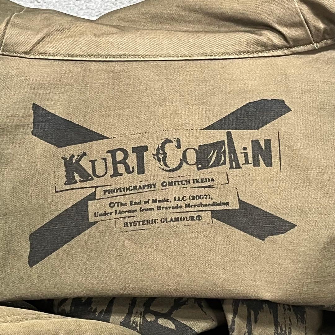 966 HGカートコバーンフォト×パッチ満載グランジM51ミリタリーモッズパーカ