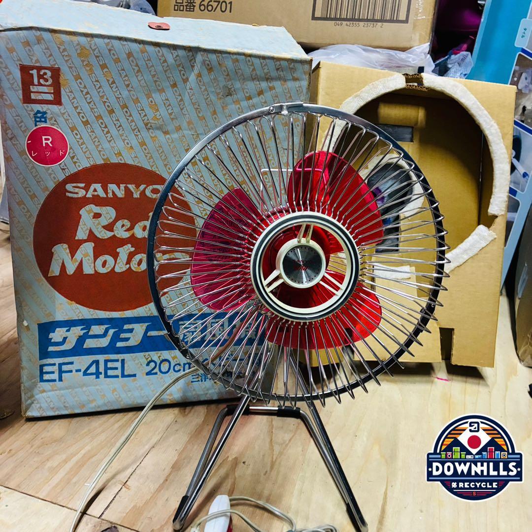 SANYO EF-4EL 20cm 扇風機 元箱付き　昭和レトロ
