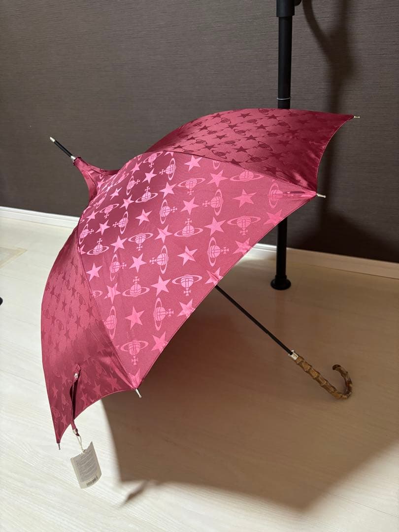 新品未使用☆ Vivienne Westwood スター/ORB 長傘 雨傘 赤