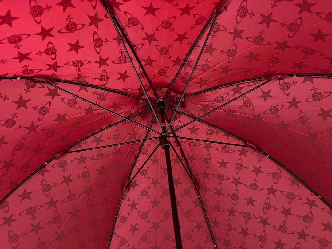 新品未使用☆ Vivienne Westwood スター/ORB 長傘 雨傘 赤