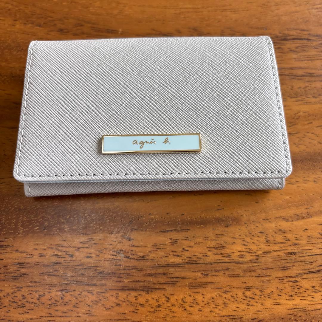 agnis b. 名刺入れ ホワイト
