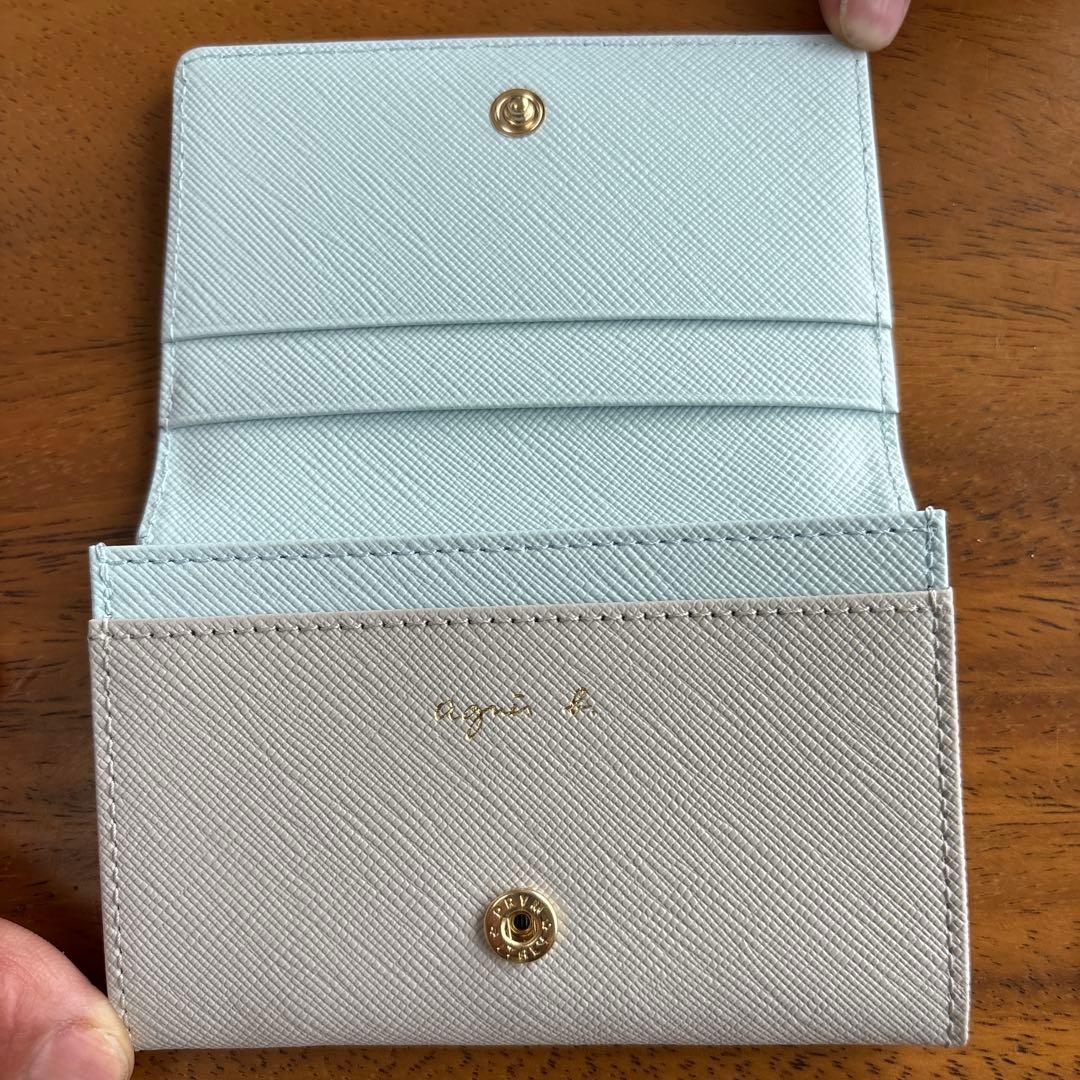 agnis b. 名刺入れ ホワイト