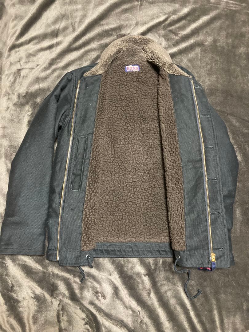 BLUE BLUE ジャーマンクロス N-1デッキジャケット ブラック 極美品