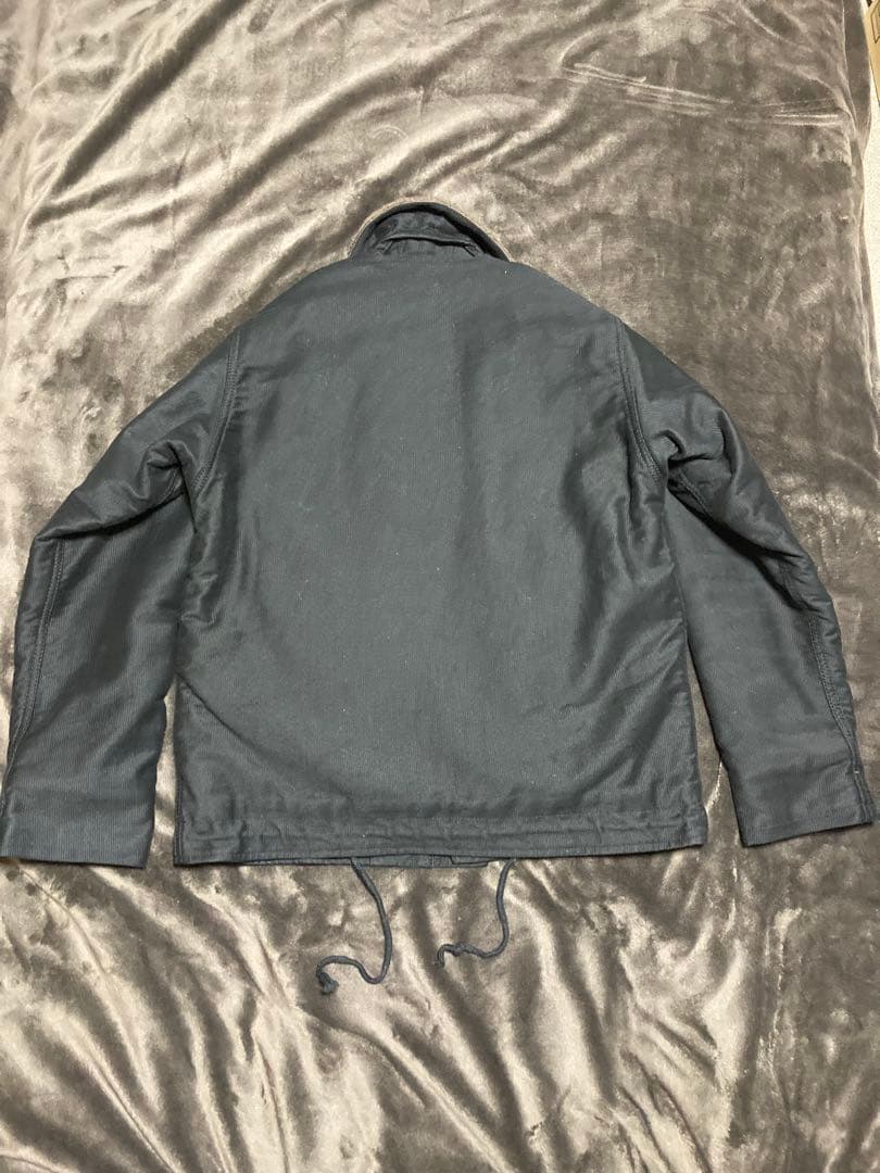 BLUE BLUE ジャーマンクロス N-1デッキジャケット ブラック 極美品