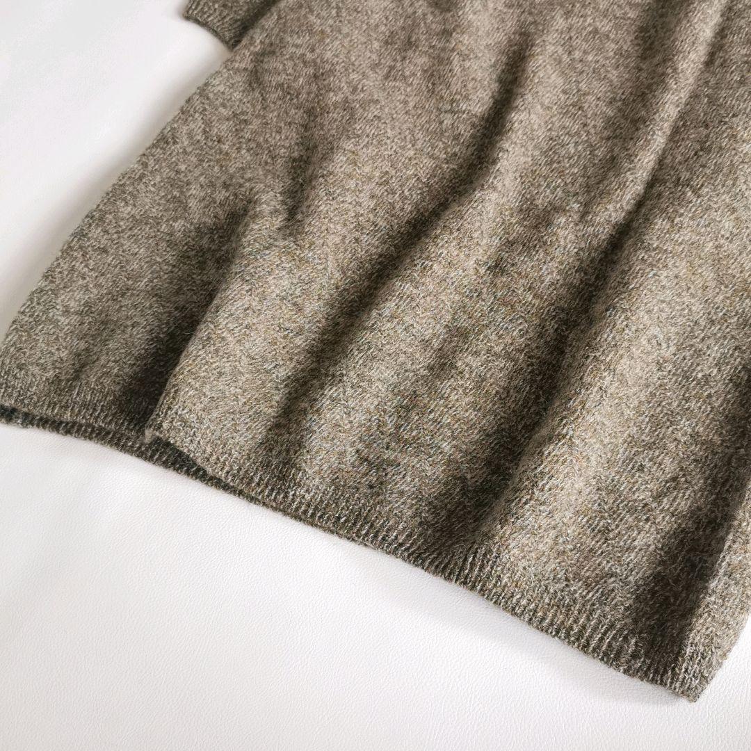 【美品✨】45R もくもくノアランドワンピース メリノウール カーキ
