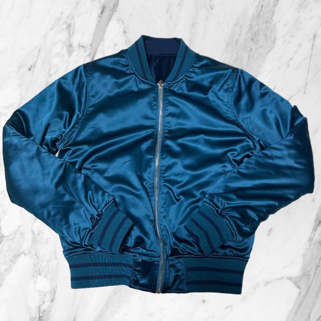 レディース 子供 女の子 スカジャン リバーシブル ジャンパー 刺繍 猫 秋冬