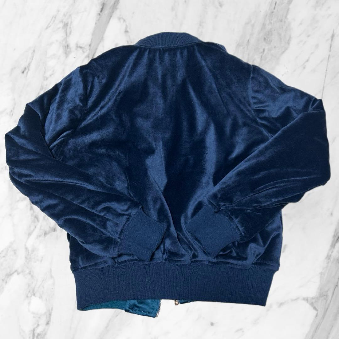 レディース 子供 女の子 スカジャン リバーシブル ジャンパー 刺繍 猫 秋冬