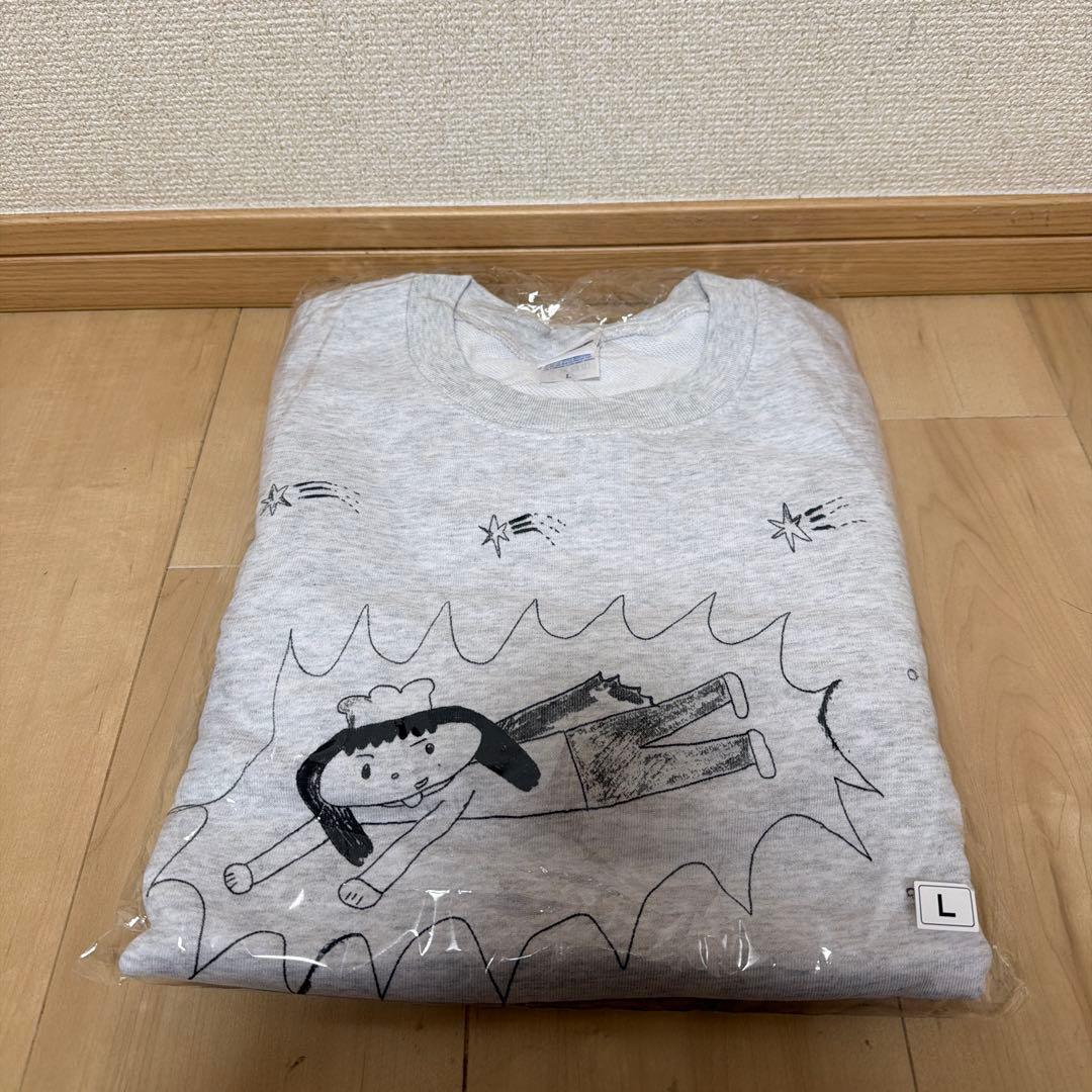 あいみょん ヘブンズベーカリー お助けスウェット L アッシュ 紙ナプキン