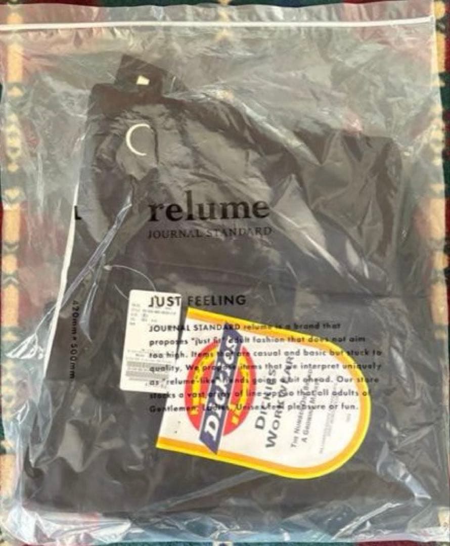 【完売】 relume別注 ディッキーズ ピンタック ワイドスラックス M 黒