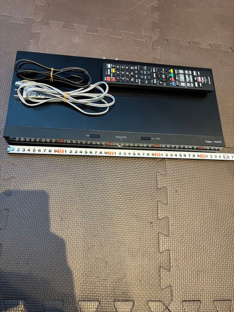 ブルーレイレコーダー 本体 SHARP 2B-C20BW1 + リモコン