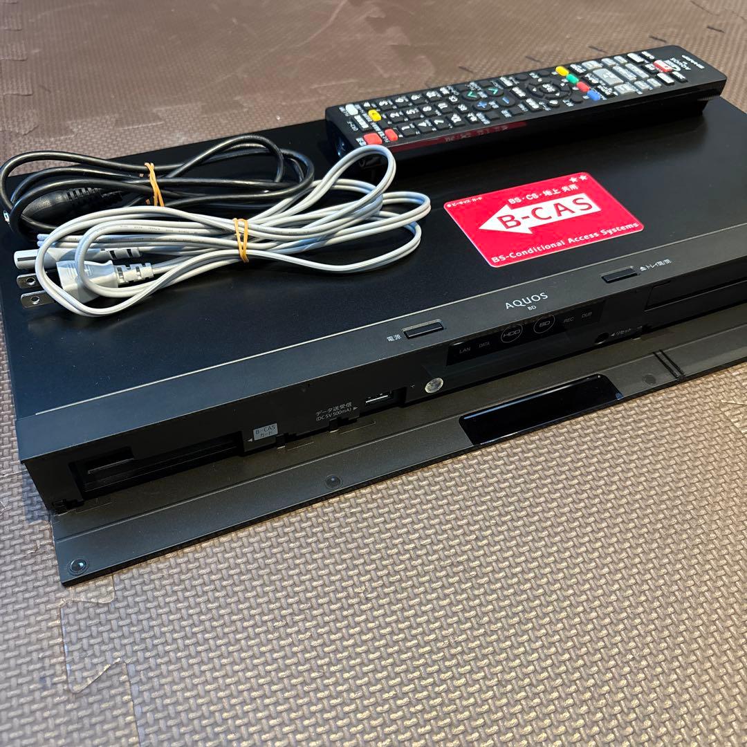 ブルーレイレコーダー 本体 SHARP 2B-C20BW1 + リモコン