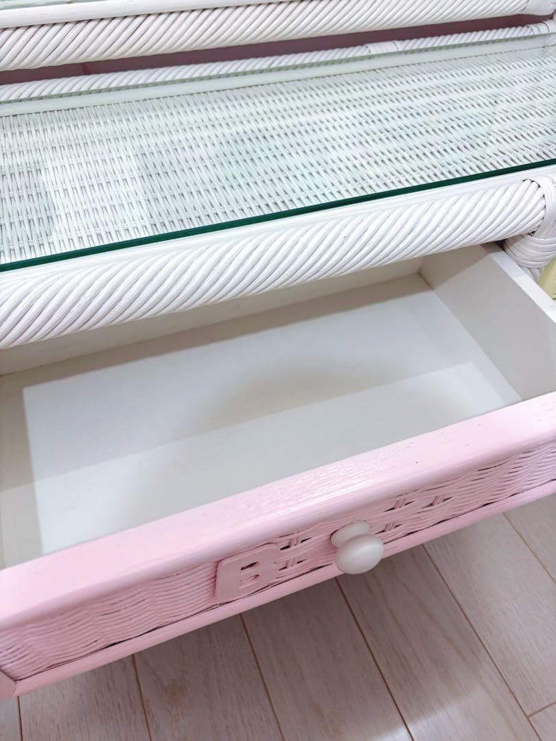 ヴィンテージ　ウィッカー　ラタン　ドレッサー