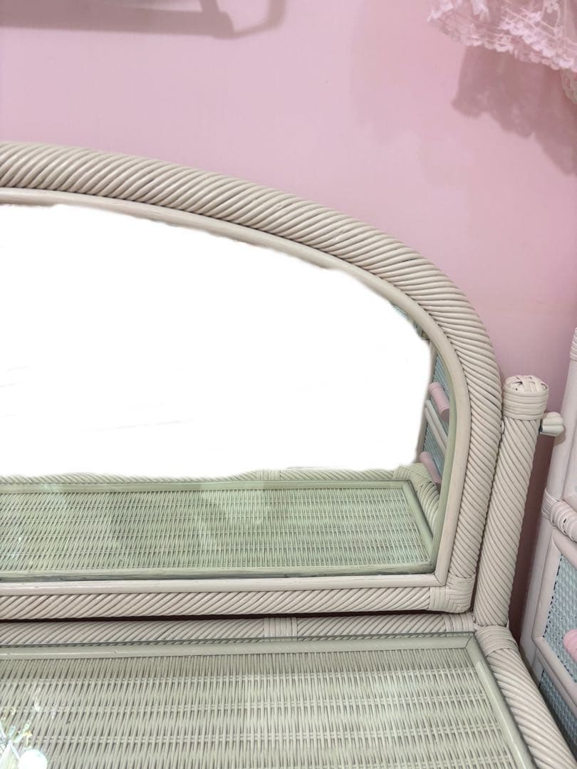 ヴィンテージ　ウィッカー　ラタン　ドレッサー