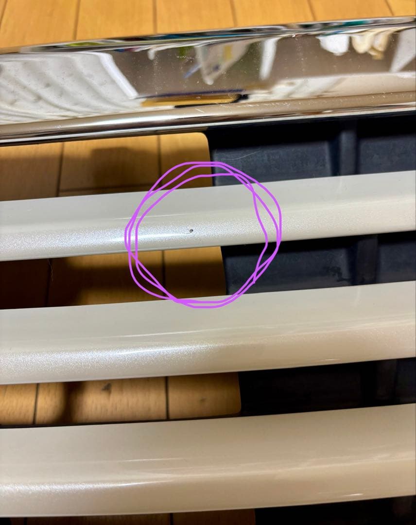 トヨタ・ヴェルファイア（20系後期）用のフロントグリル　パールホワイト