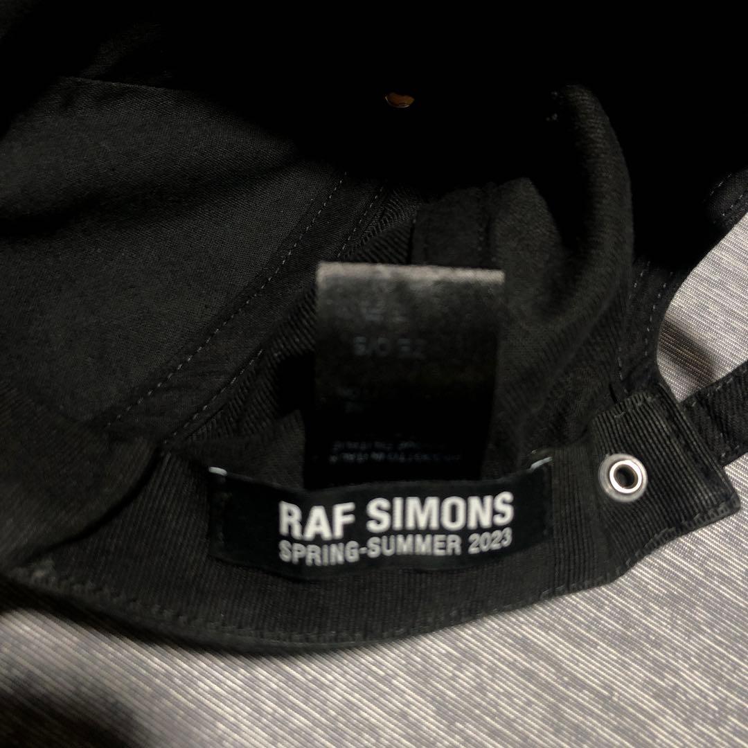 2023 Raf Simons ブラック ベースボールキャップ ラフシモンズ