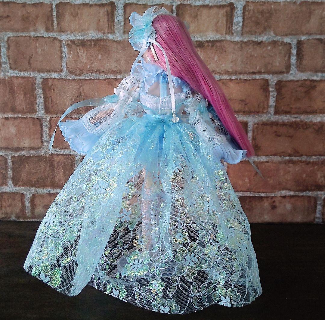 【ゆっき】リカちゃん服　クラゲロリータドレス　ハートの魔法少女　2点