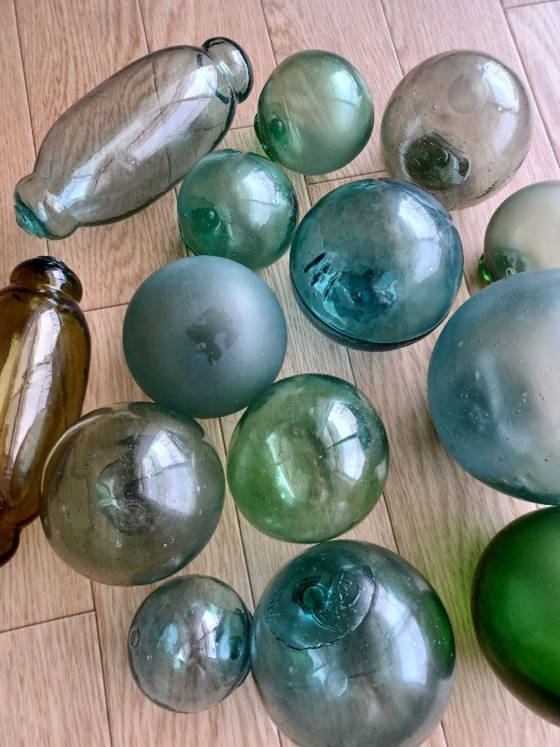 ガラス浮き玉　 シリンダー型浮き