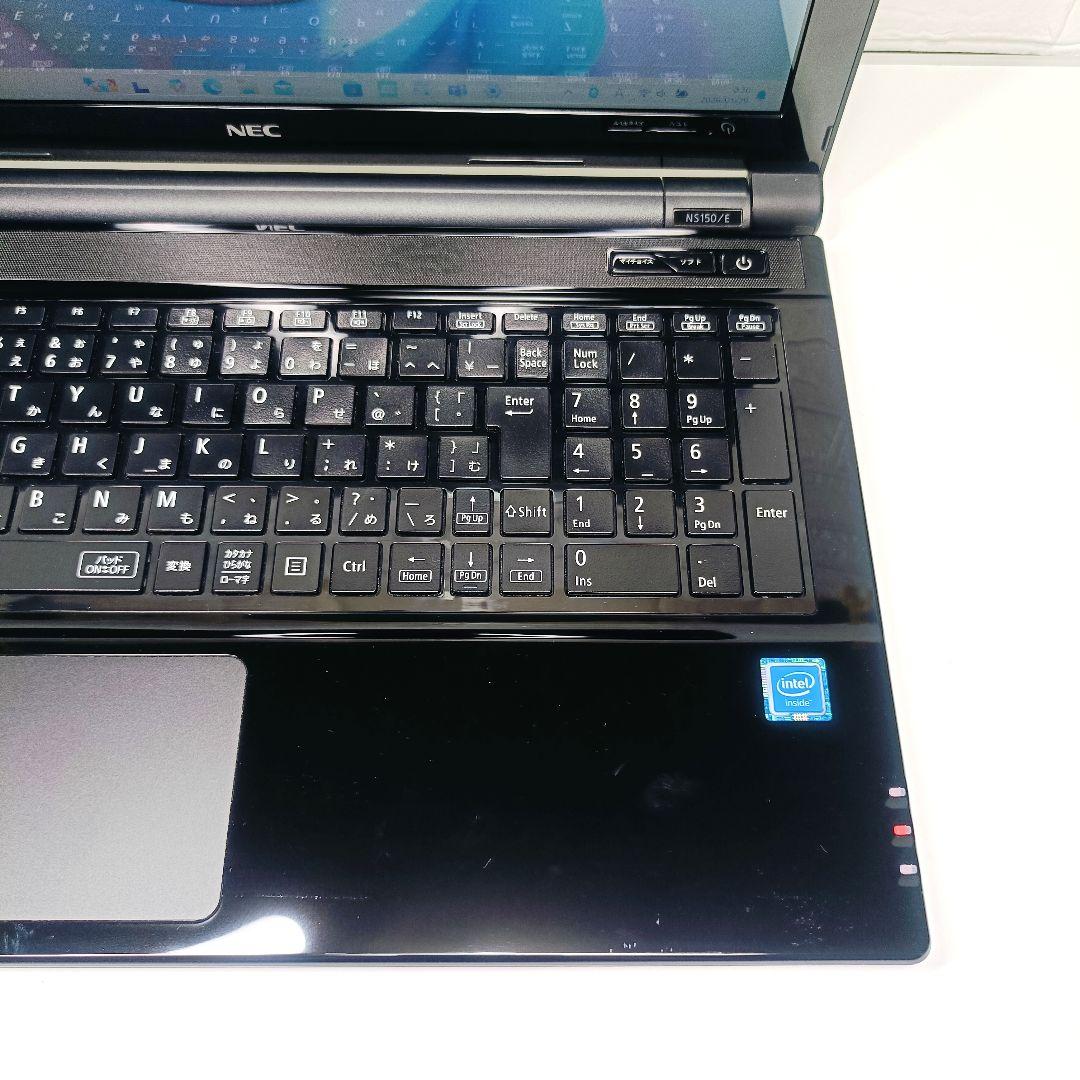 【お買い得】超大容量1TB✨カメラ付き黒ノートパソコン✨設定済✨データの整理に