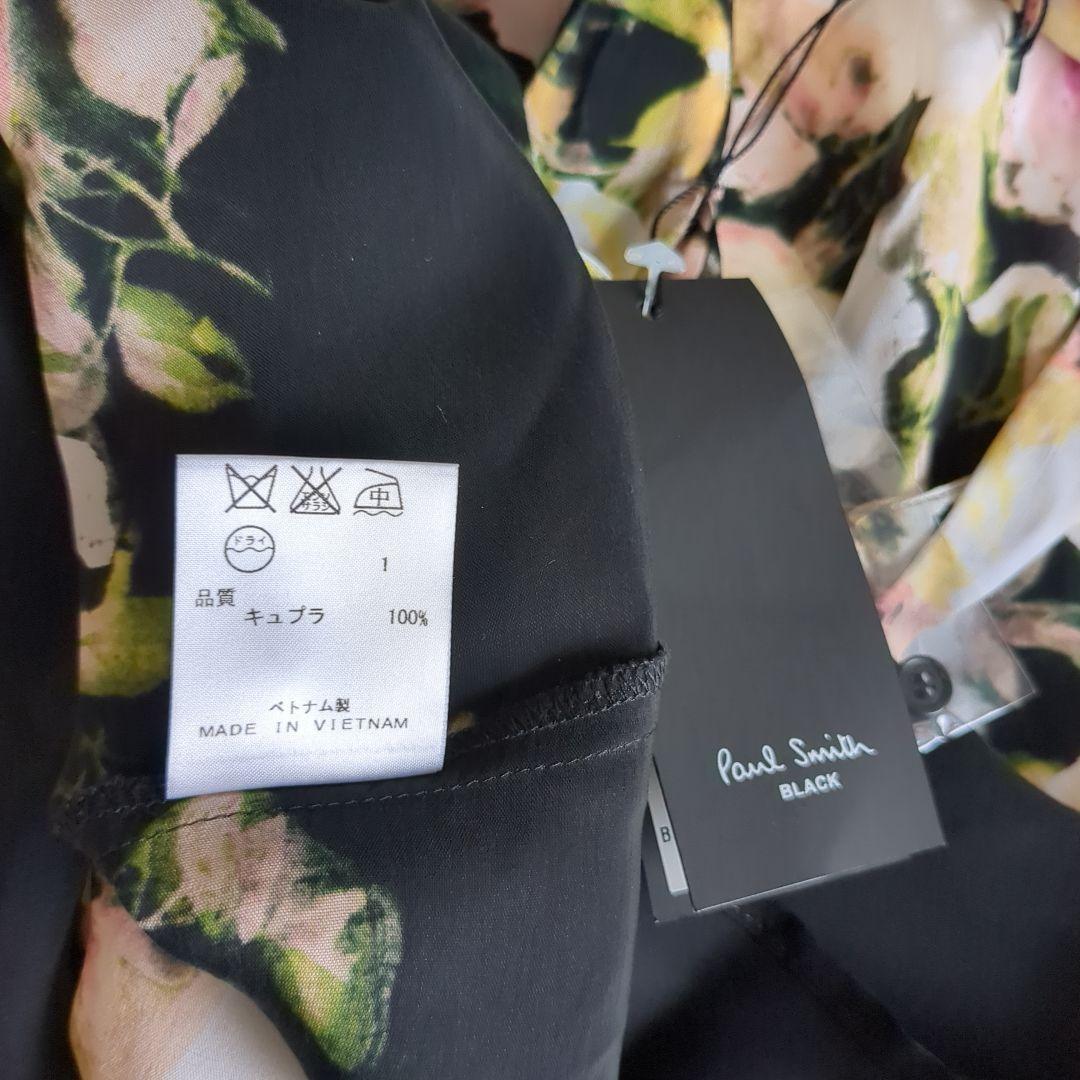 新品★ポールスミス ブラック ボウタイ ブラウス 花柄 44