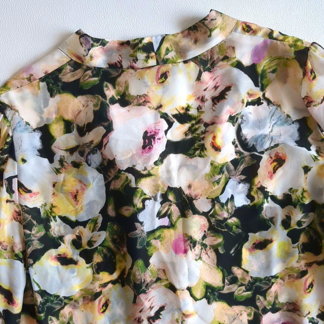 新品★ポールスミス ブラック ボウタイ ブラウス 花柄 44