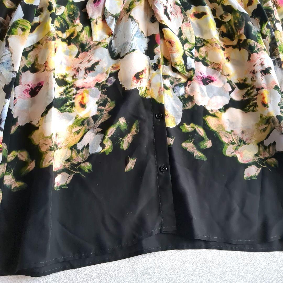 新品★ポールスミス ブラック ボウタイ ブラウス 花柄 44