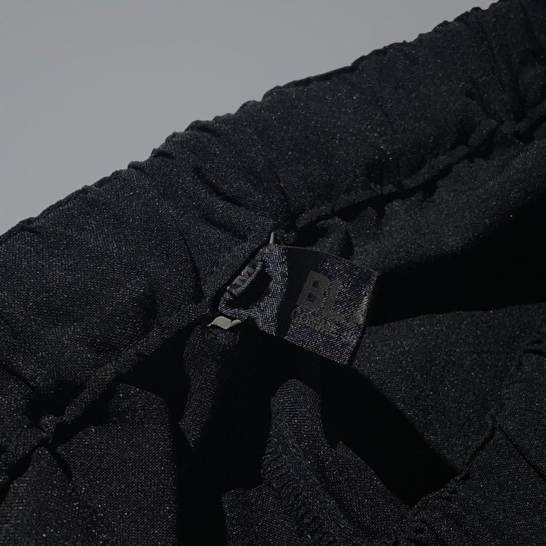 18ss Black COMME des GARCONS ポリ縮寅一パンツ