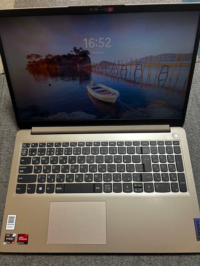 Lenovo ノートPC ゴールド 日本語キーボード