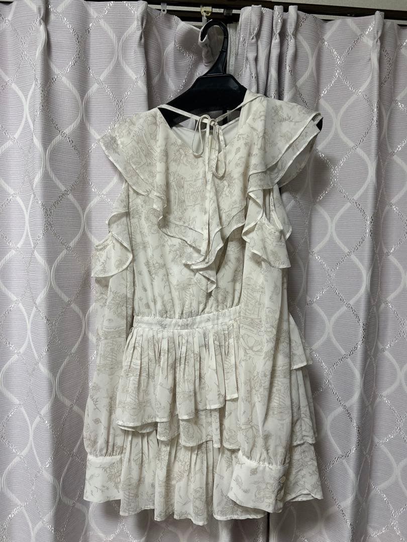 【11/7まで値下】michellMacaron ティアードフリルミニワンピース