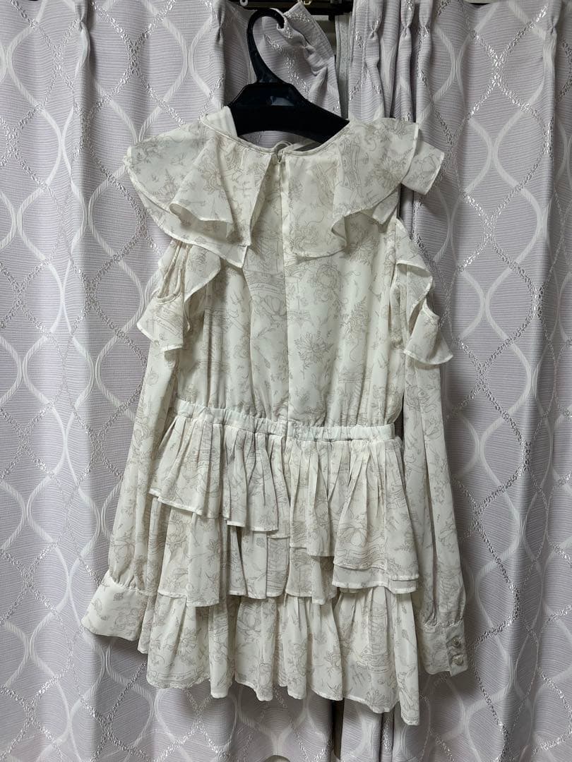 【11/7まで値下】michellMacaron ティアードフリルミニワンピース