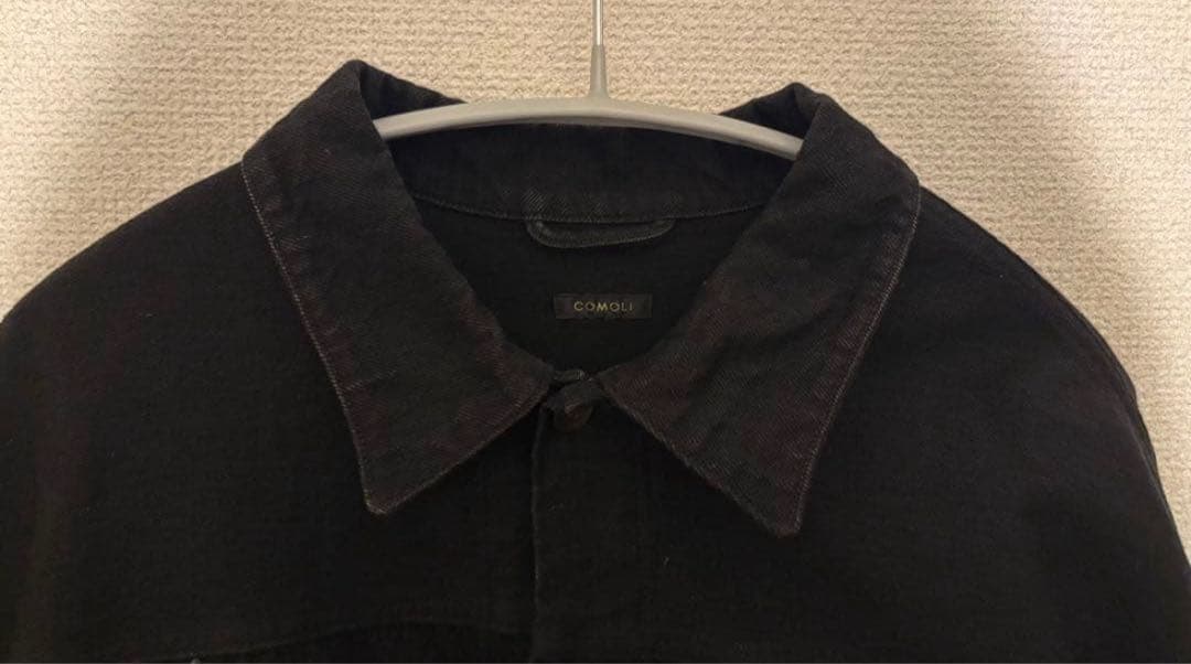 COMOLI　デニムジャケット　4 ブラック