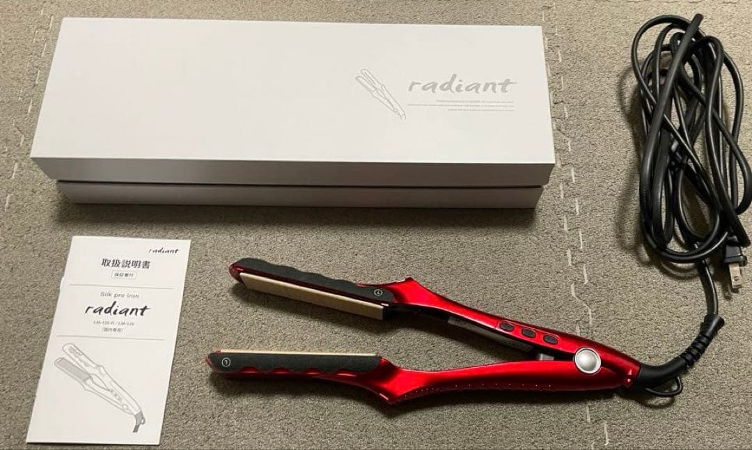 ラディアント ストレートヘアアイロン 28mm レッド