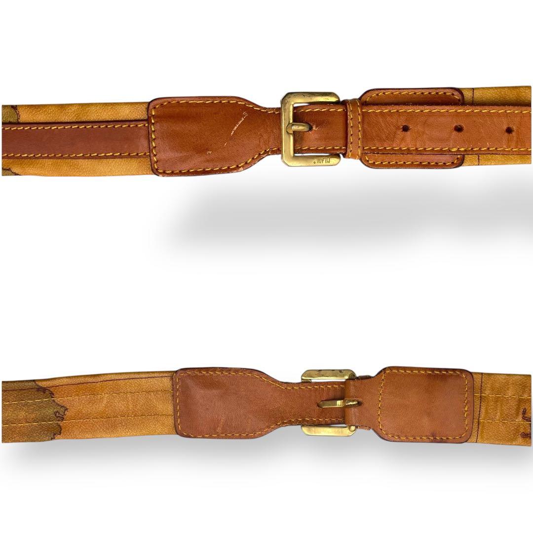 美品 PRIMA CLASSE ボストンバッグ PVC 地図柄 2way 大容量