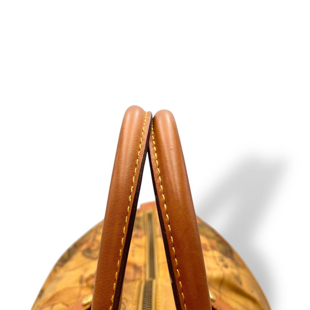 美品 PRIMA CLASSE ボストンバッグ PVC 地図柄 2way 大容量