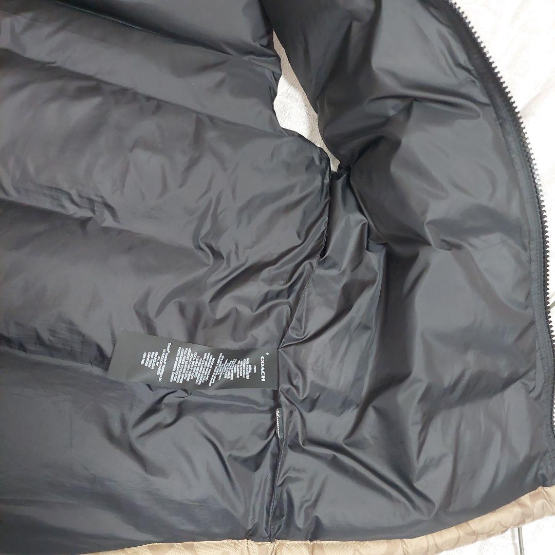 COACH ダウンベスト ベージュ/ブラック