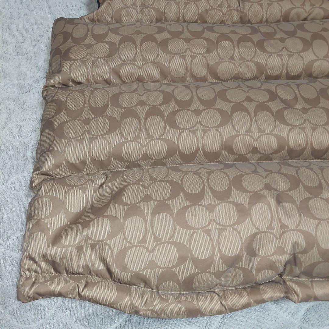 COACH ダウンベスト ベージュ/ブラック